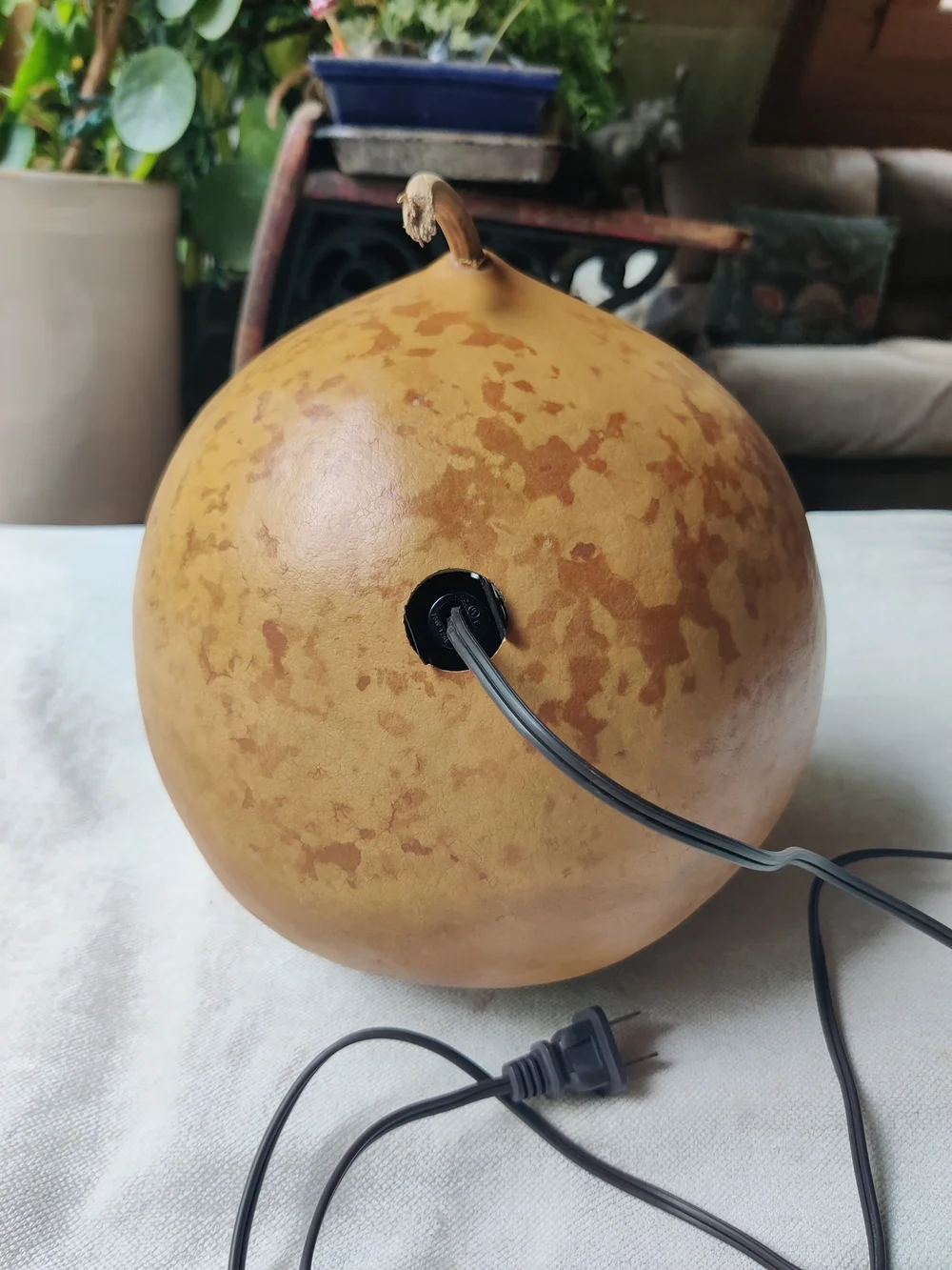 Nativity Manger Gourd Lamp Handmade Christmas Jesus Mary Joseph 11